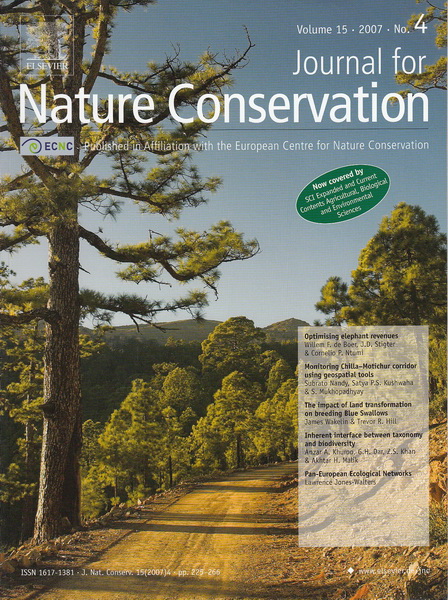 Journal for Nature Conservation: 2007 vol.15 Tenerife