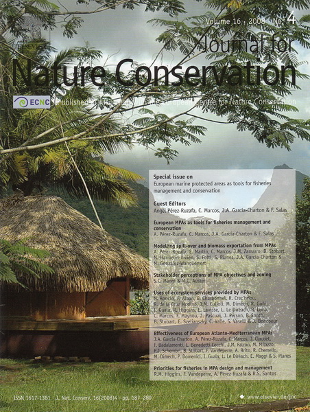 Journal for Nature Conservation: 2008 vol. 16 moorea
